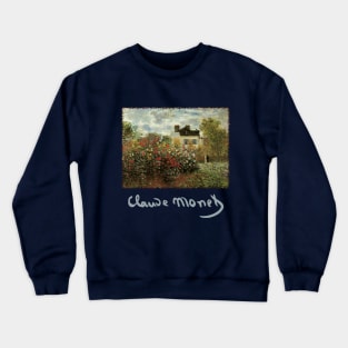 Monet's Garden at Argenteuil by Claude Monet Crewneck Sweatshirt